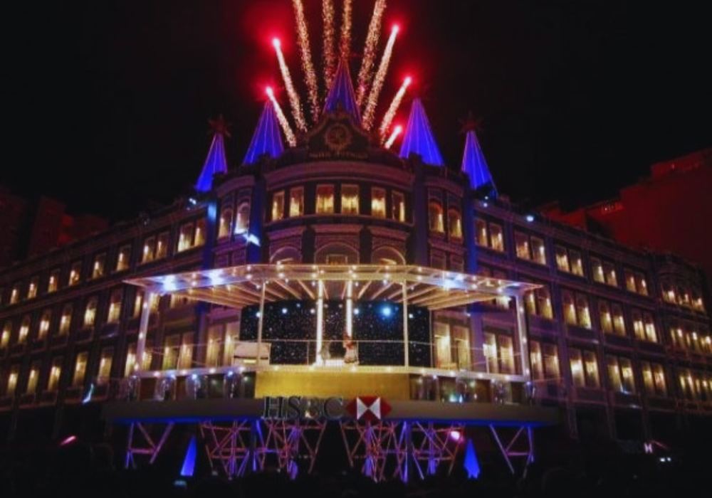 Decoração natalina iluminada em Curitiba